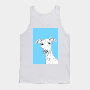 Whippet Dog Portrait Tank Top